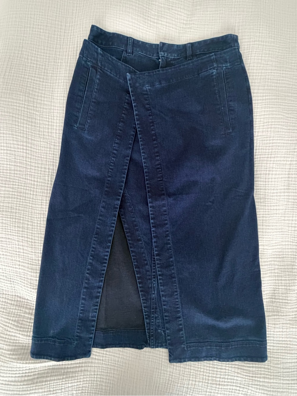 Tibi indigo denim wrap skirt - Picture 3 of 6